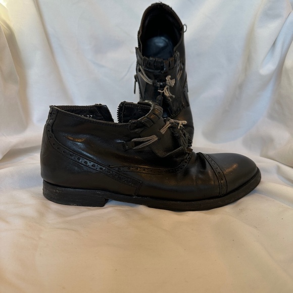 Women’s Black leather ankle boot Size 37 - Picture 2 of 7